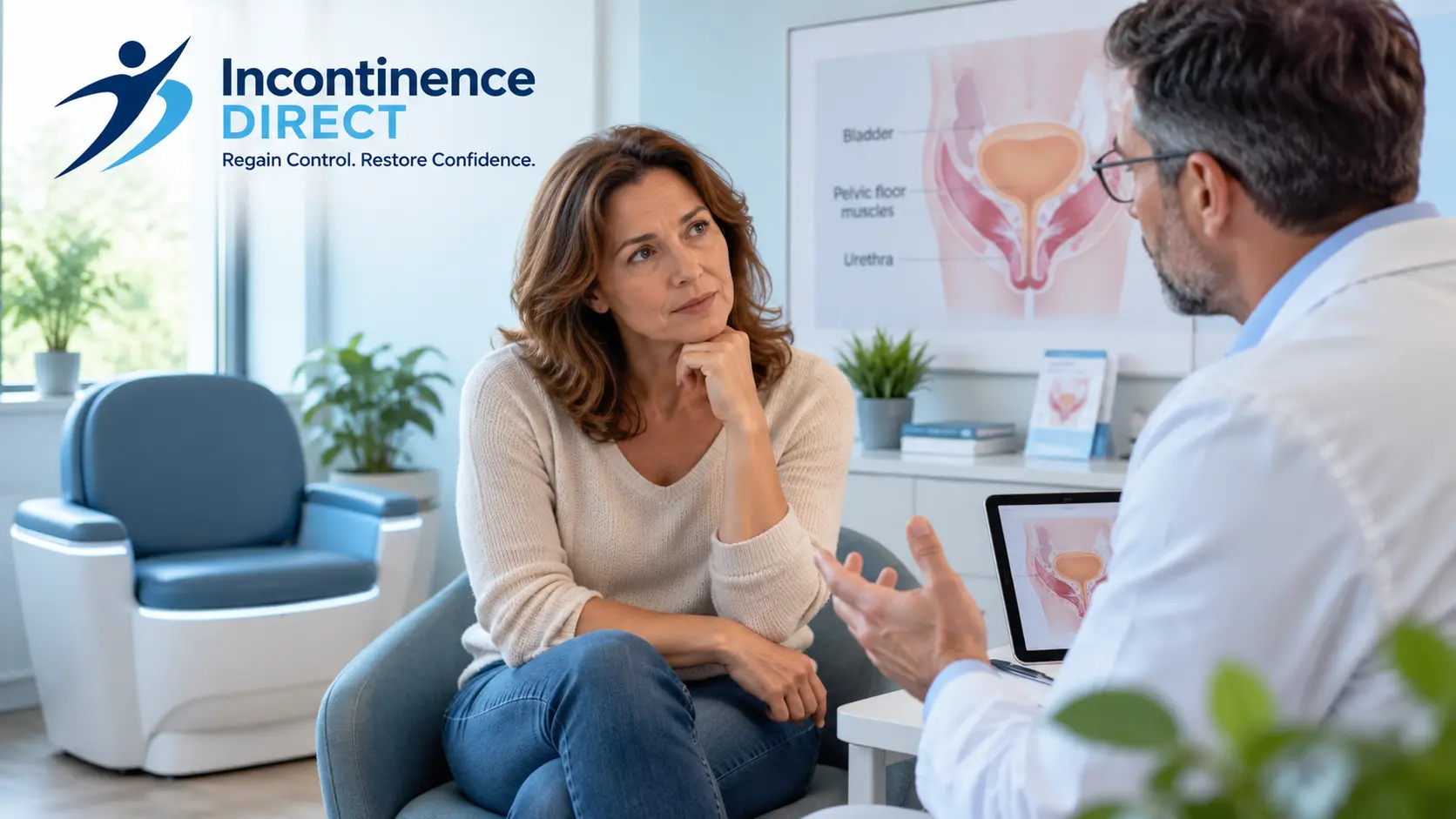 Pelvic Health Consultation in a Modern Clinic incontinence direct Bradford